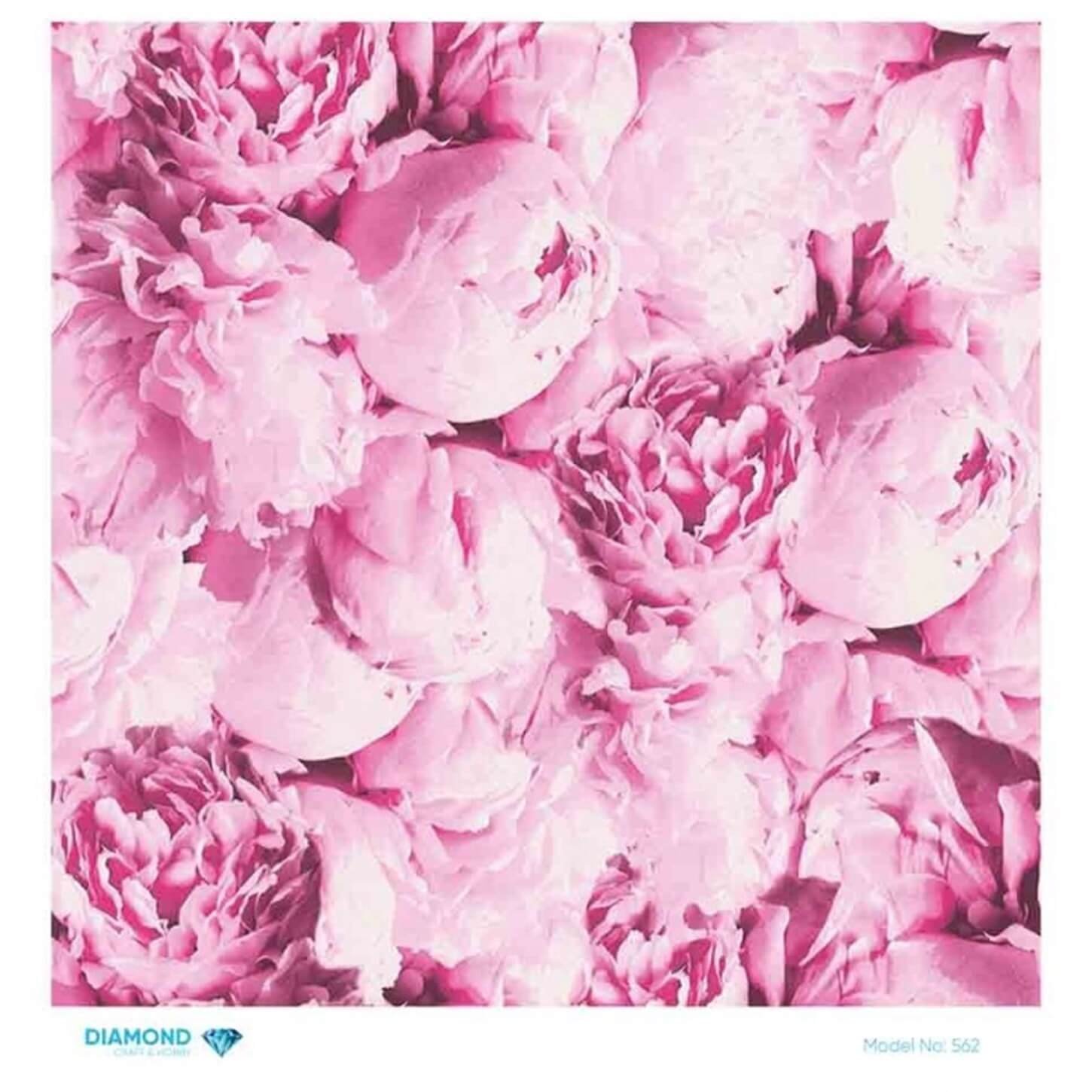 Декупаж рисовой бумагой с бриллиантами 562