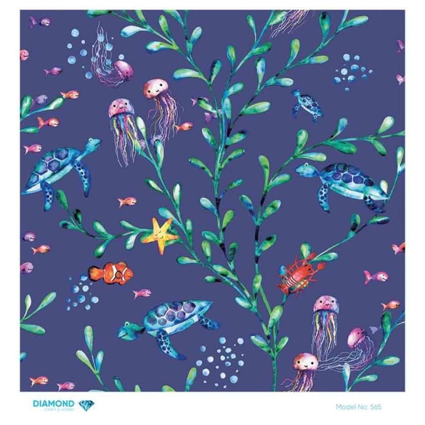 Алмазная рисовая бумага для декупажа 565