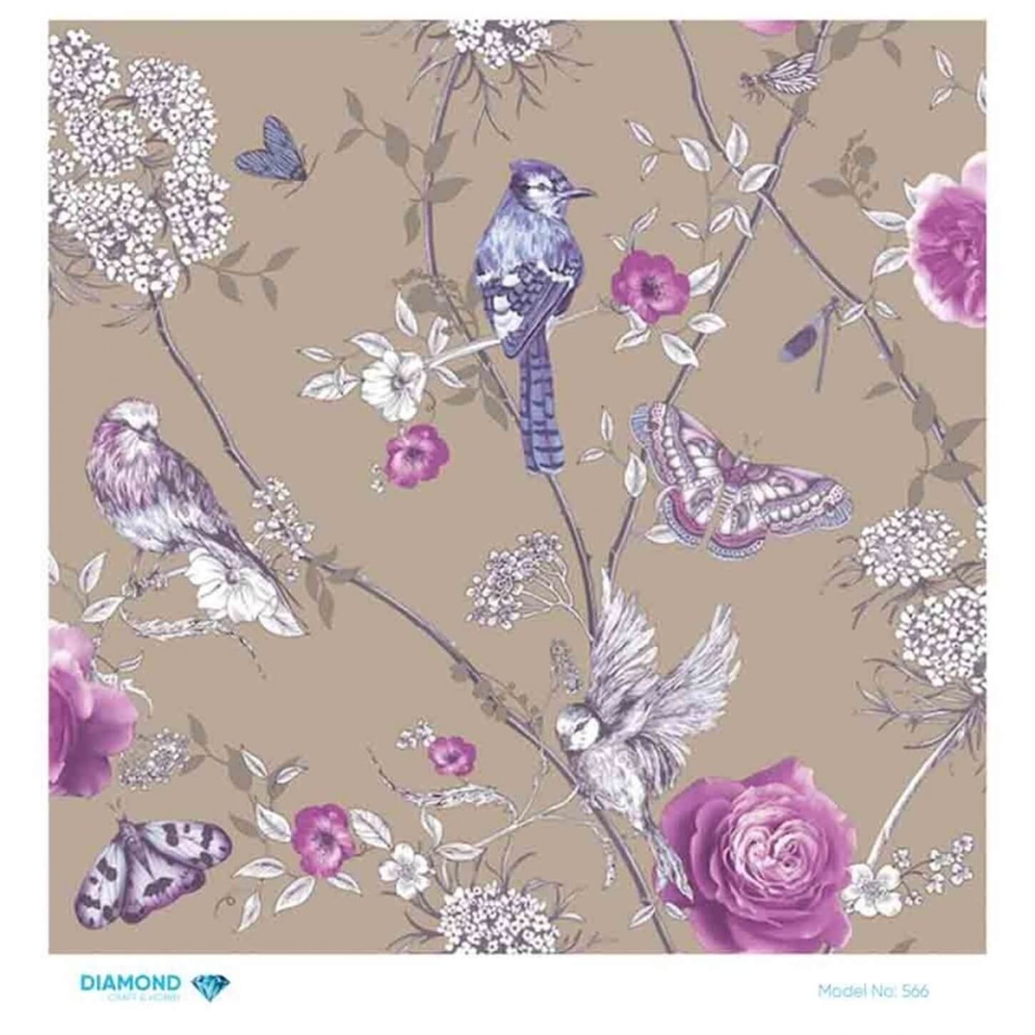 Алмазная рисовая бумага для декупажа 566