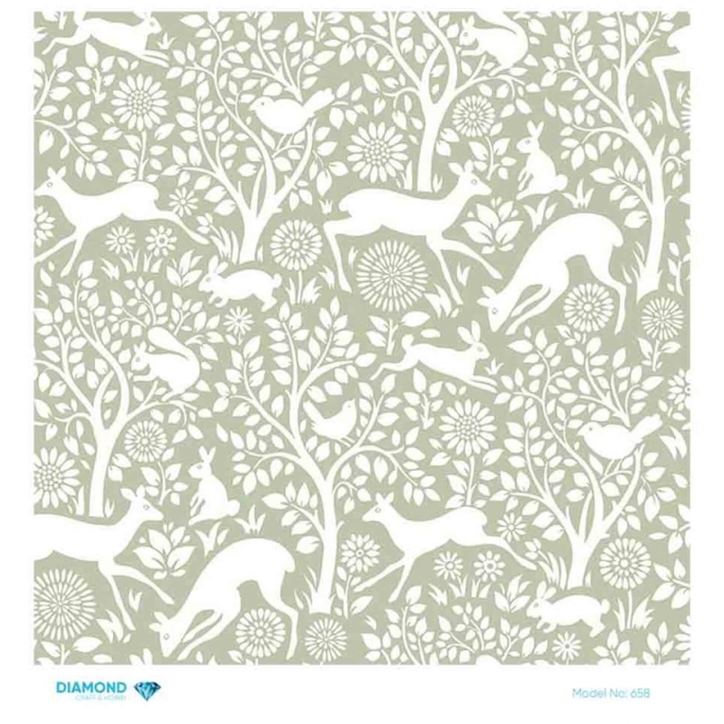 Алмазная рисовая бумага для декупажа 658