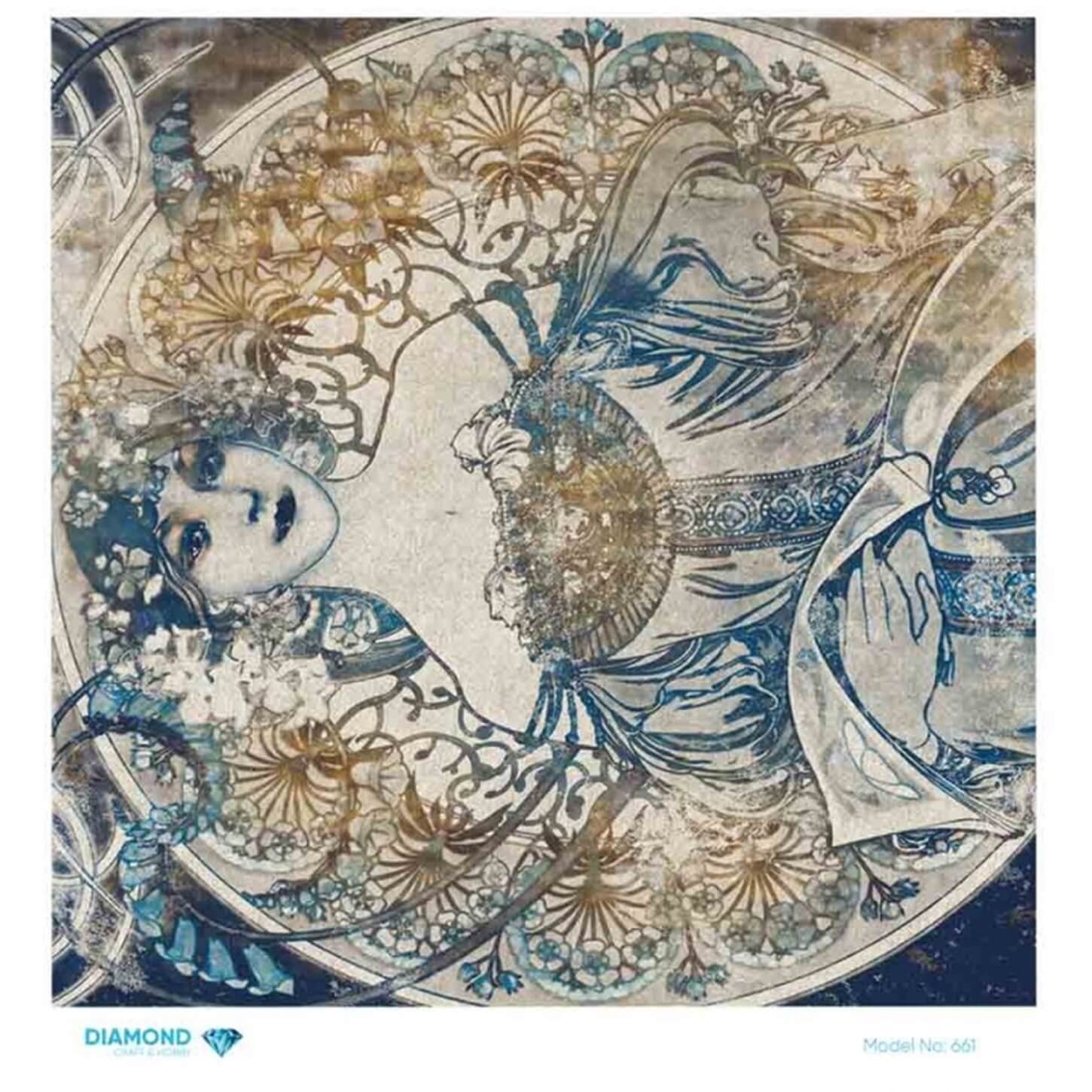 Алмазная рисовая бумага для декупажа 661