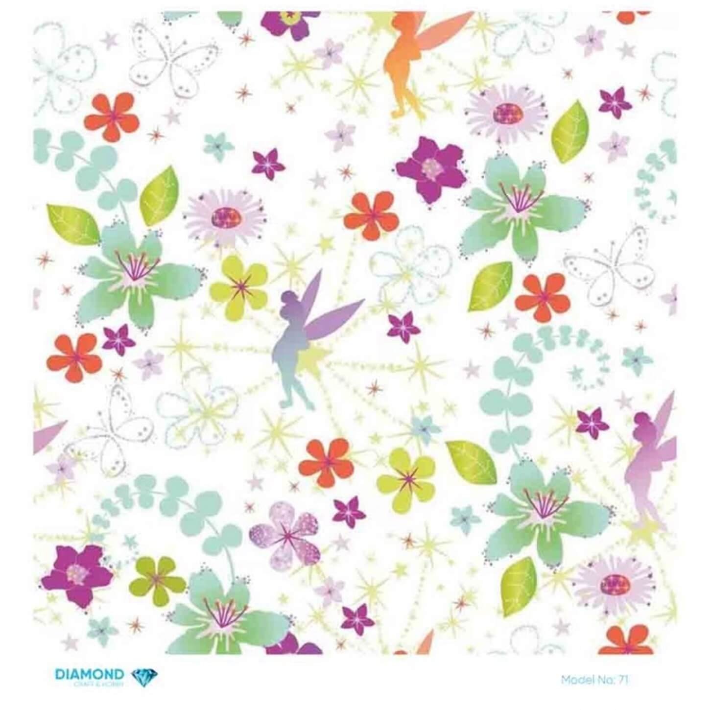 Декупаж рисовой бумагой с ромбиками 71