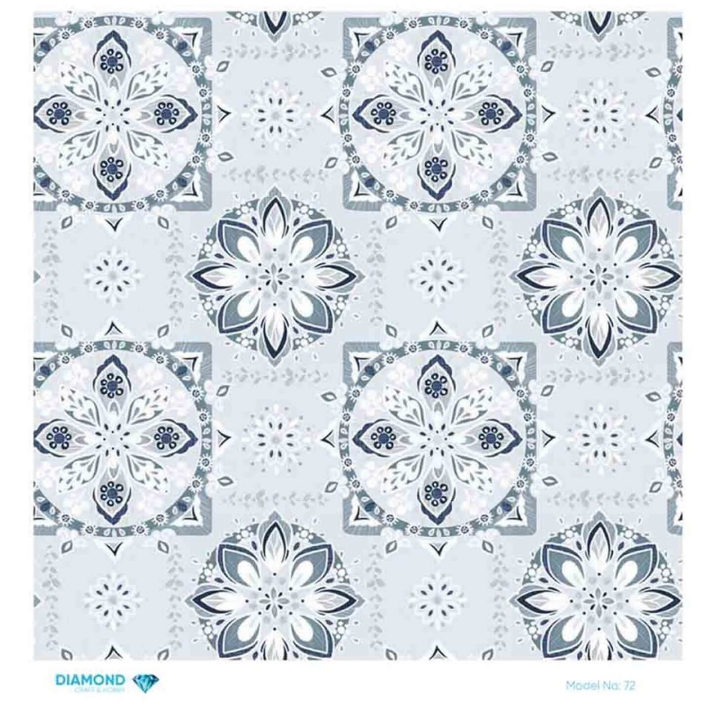 ديكوباج ورق الأرز الماسي 72