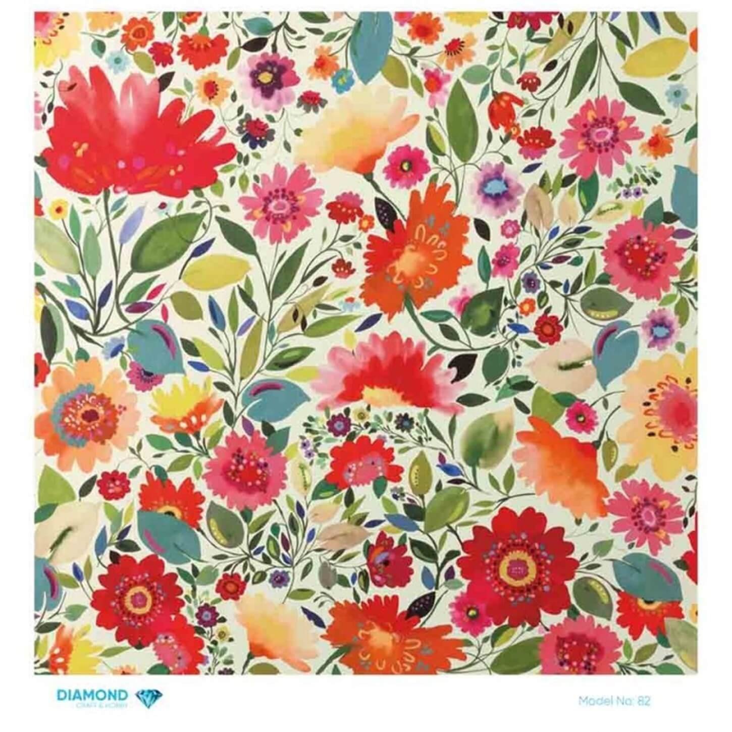 ديكوباج ورق الأرز الماسي 82