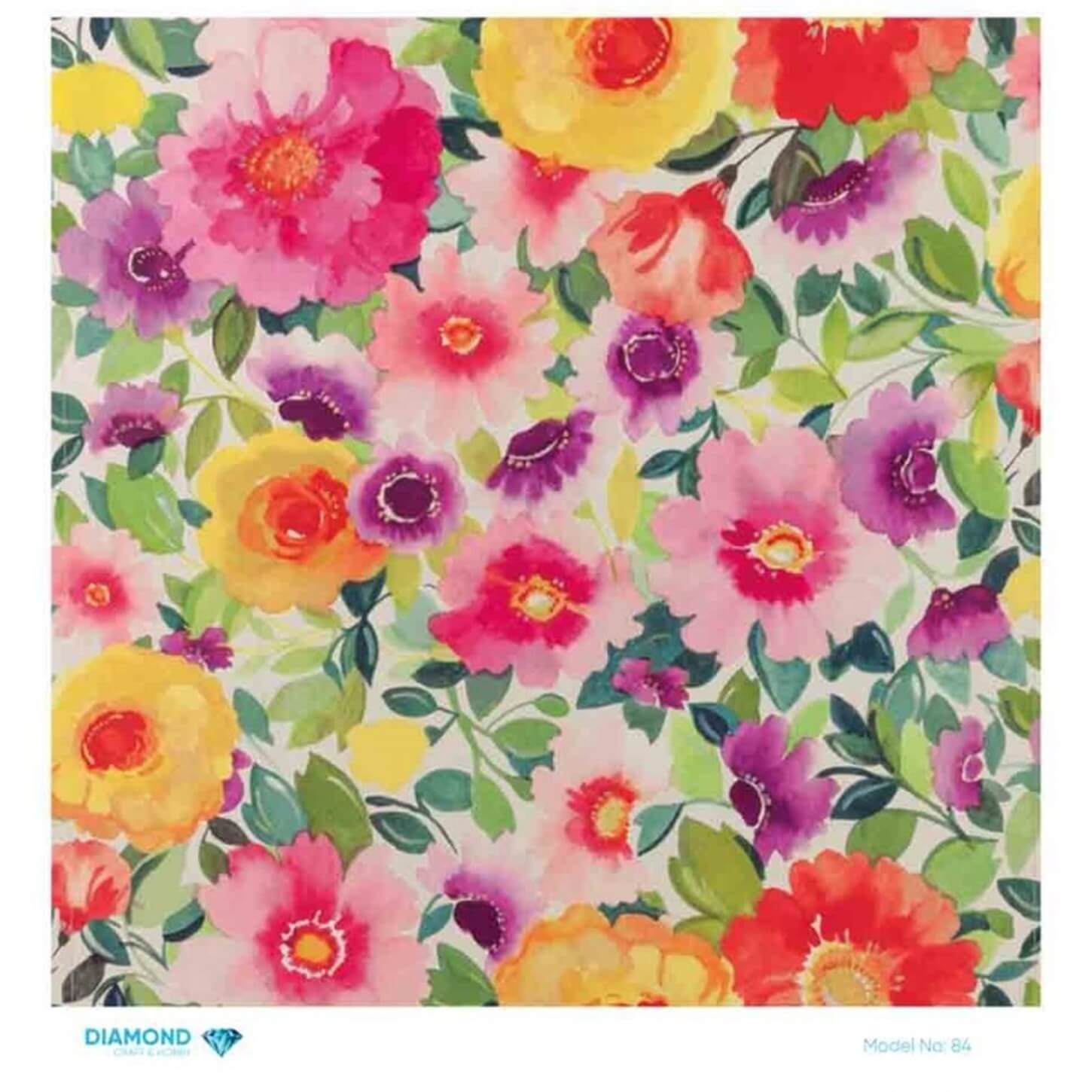 ديكوباج ورق الأرز الماسي 84