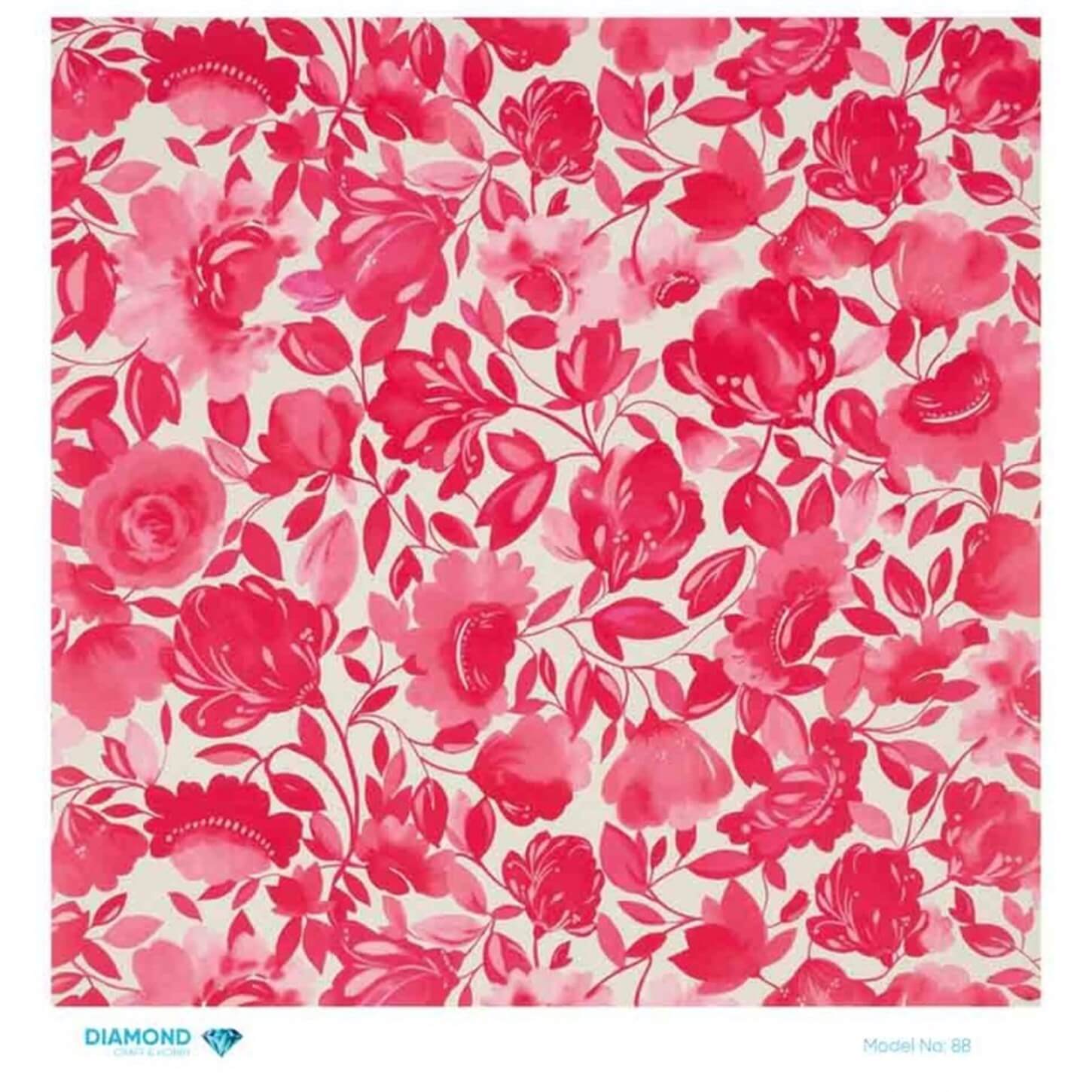 ديكوباج ورق الأرز الماسي 88