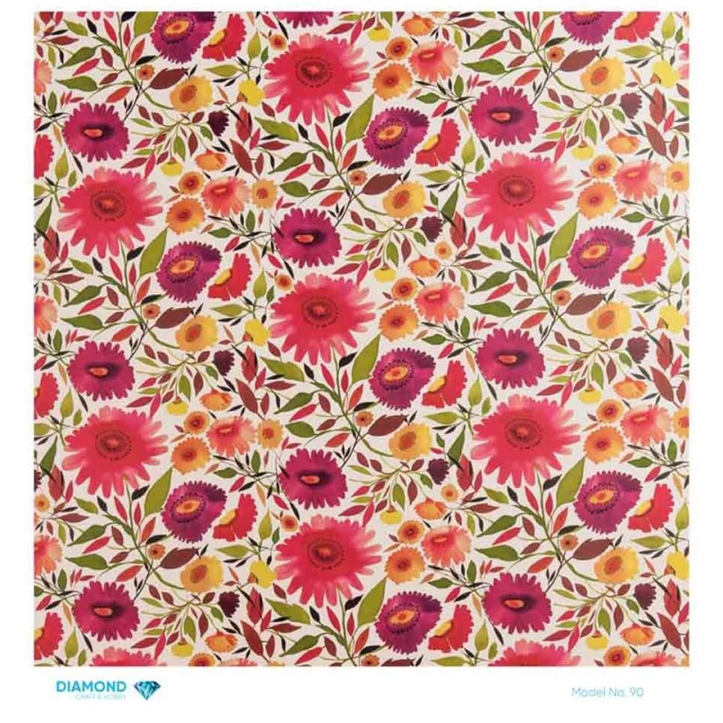 ديكوباج ورق الأرز الماسي 90