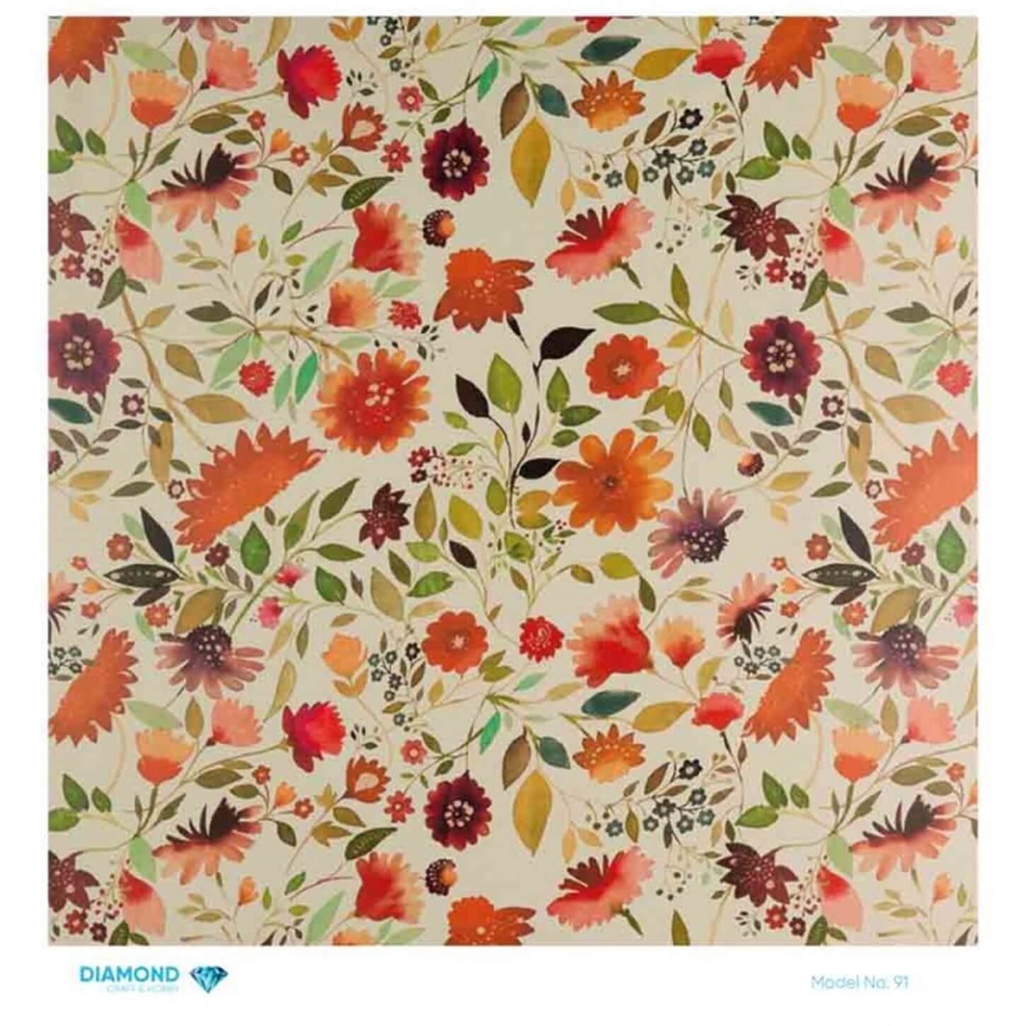 ديكوباج ورق الأرز الماسي 91