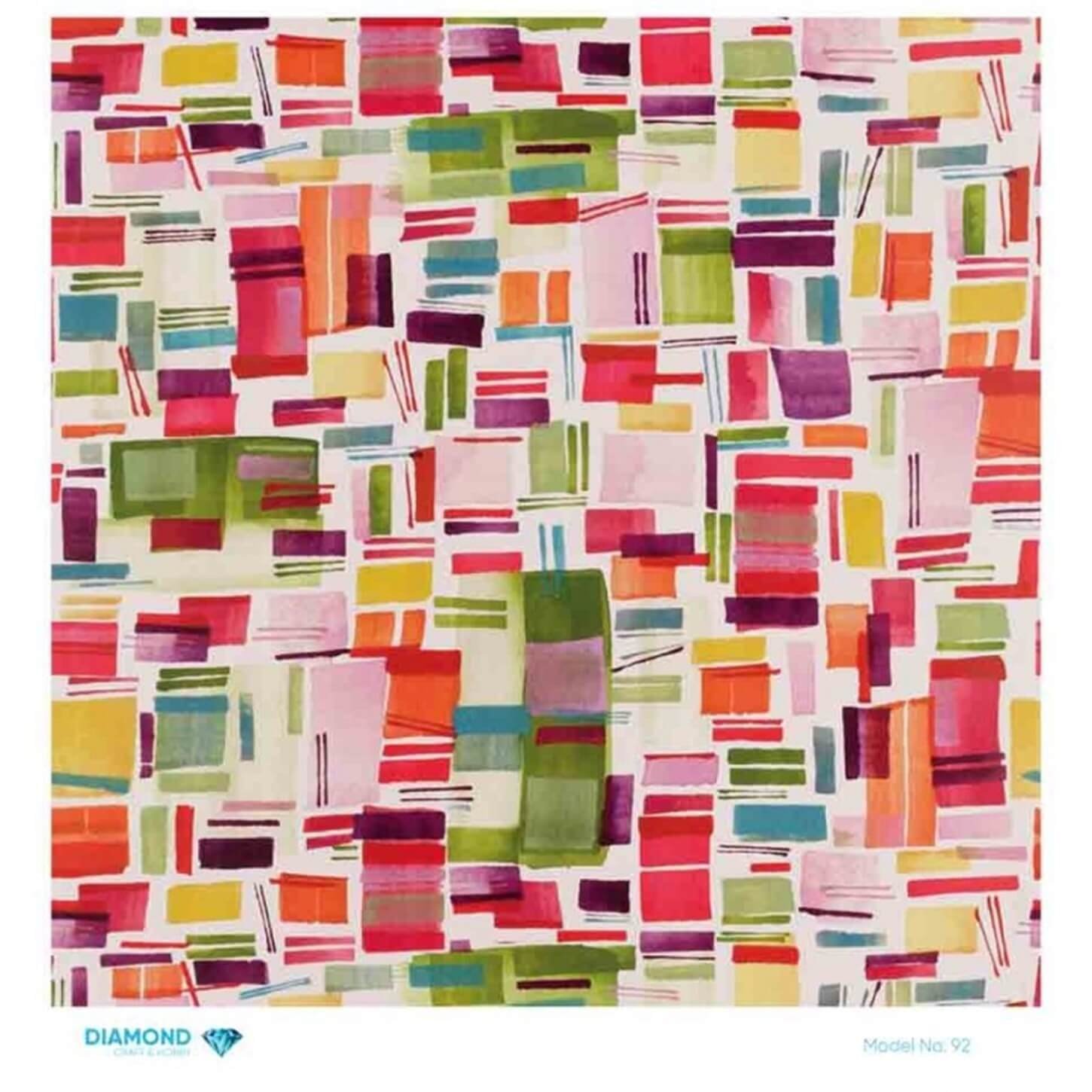 ديكوباج ورق الأرز الماسي 92