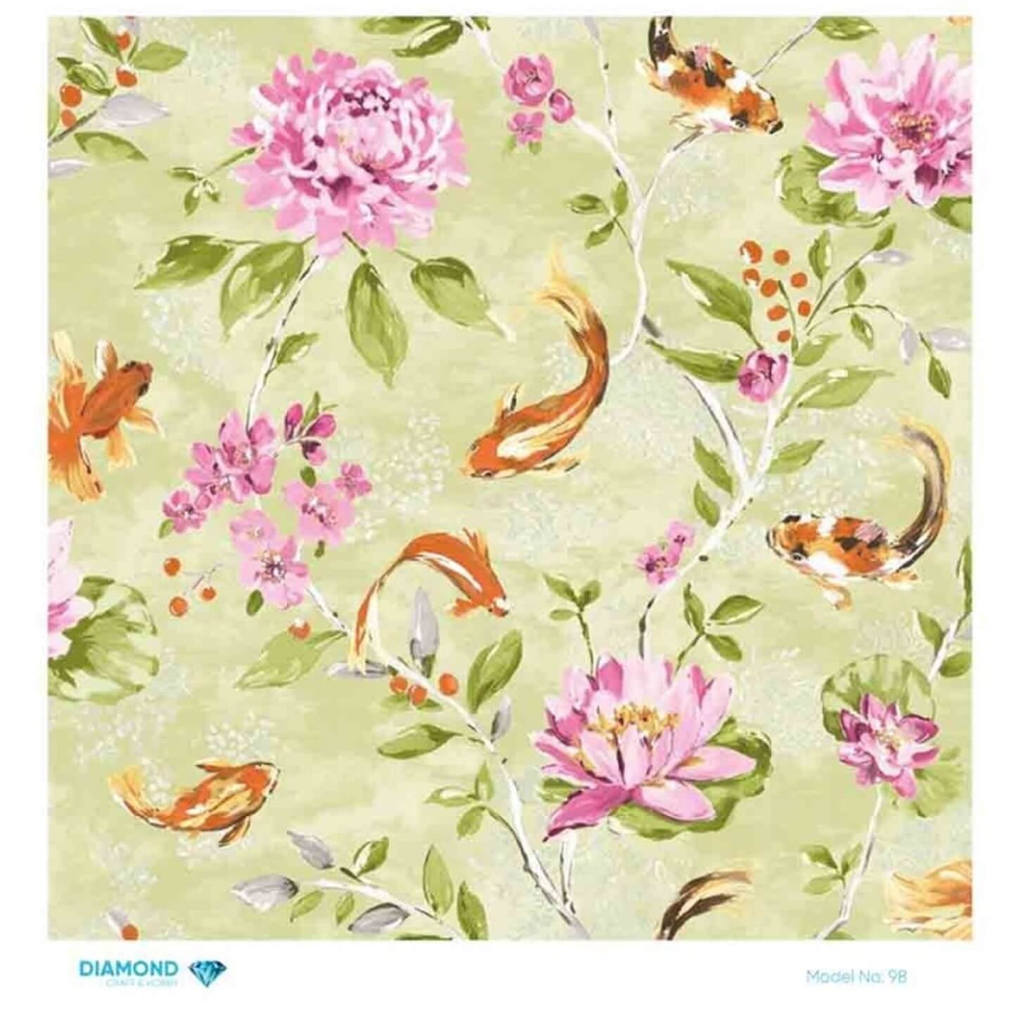 ديكوباج ورق الأرز الماسي 98