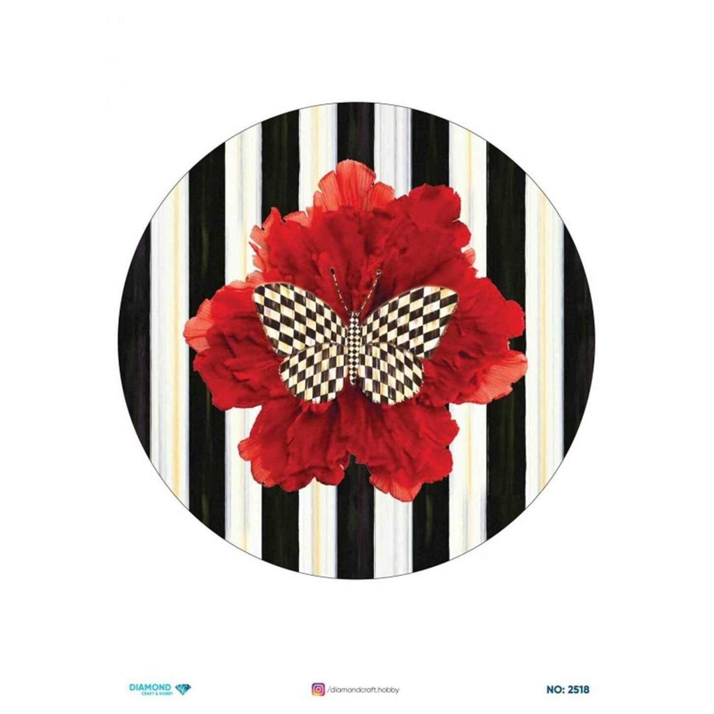 ديكوباج ورق الأرز الماسي2518