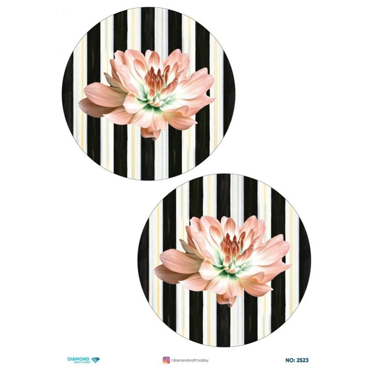 ديكوباج ورق الأرز الماسي2523