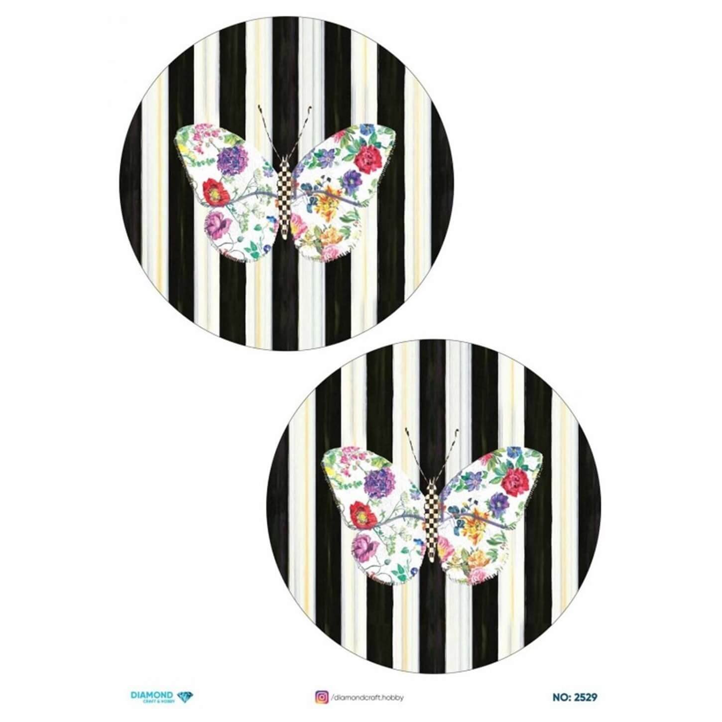 ديكوباج ورق الأرز الماسي2529