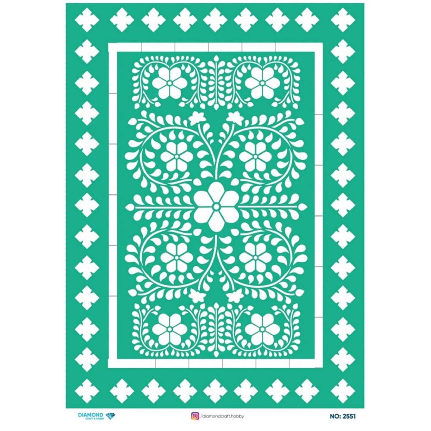 ديكوباج ورق الأرز الماسي2551