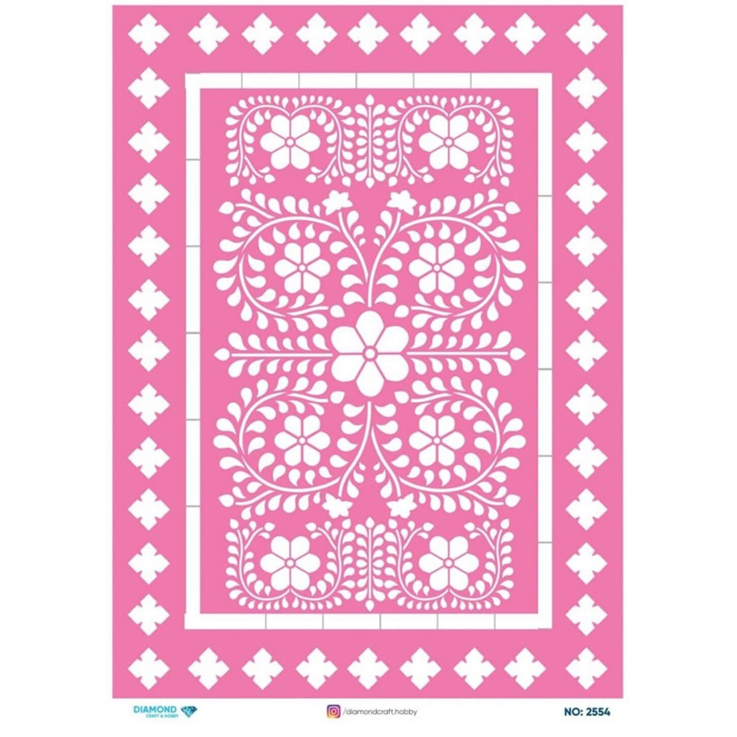 ديكوباج ورق الأرز الماسي2554