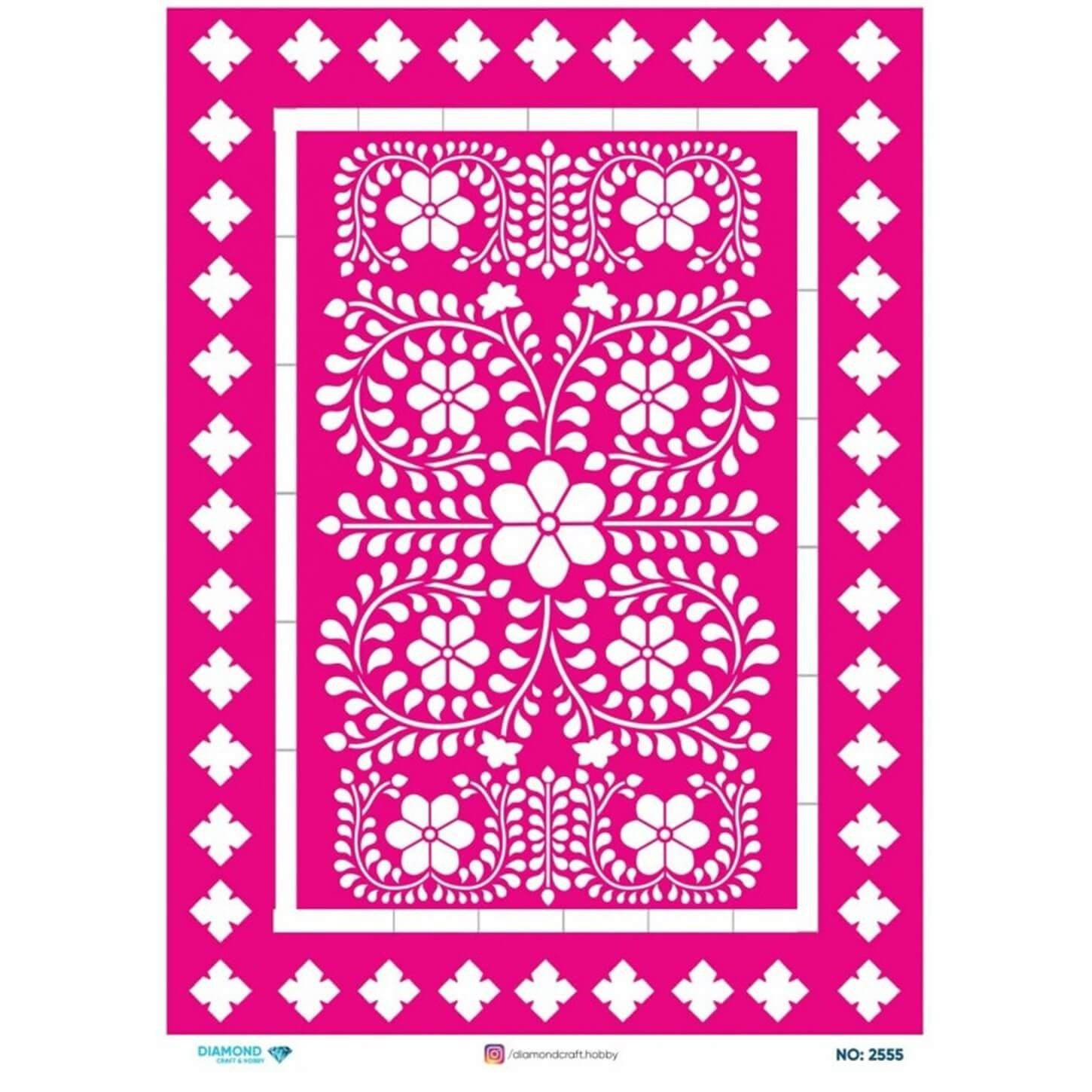 ديكوباج ورق الأرز الماسي2555