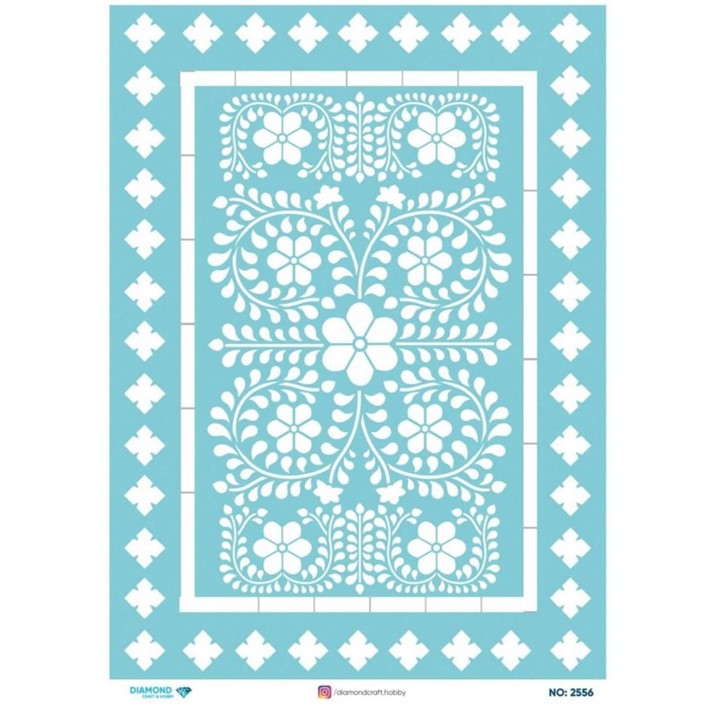 ديكوباج ورق الأرز الماسي2556