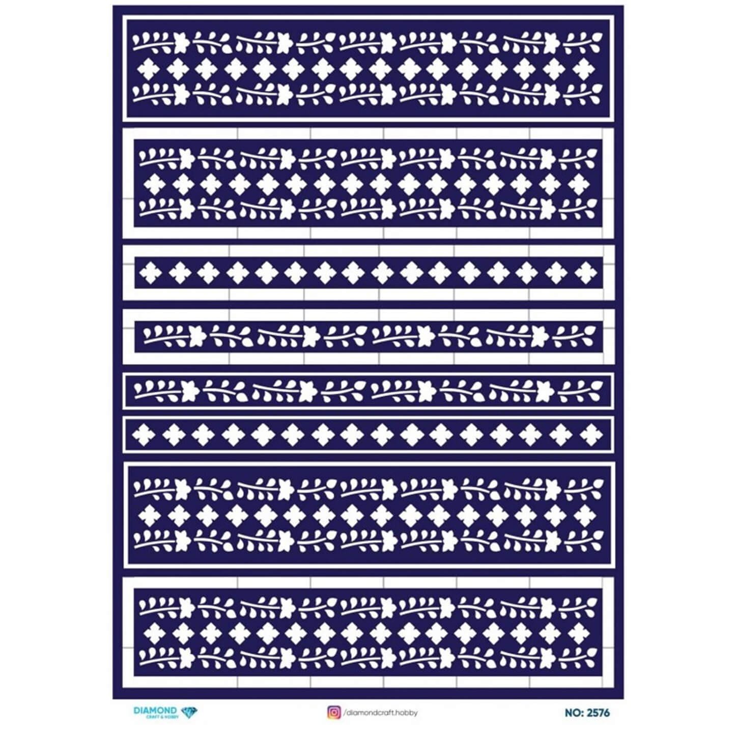 ديكوباج ورق الأرز الماسي2576