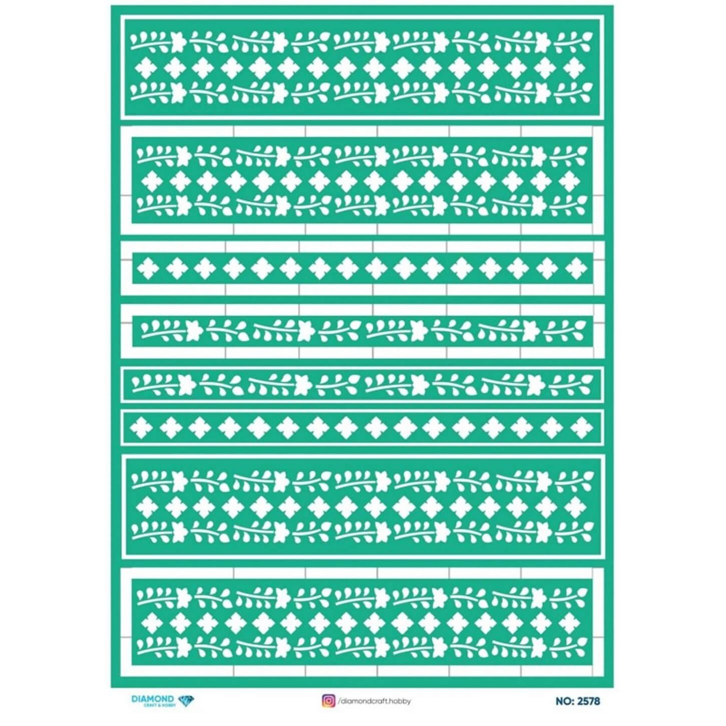 ديكوباج ورق الأرز الماسي2578