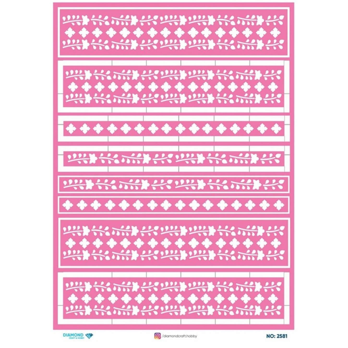 ديكوباج ورق الأرز الماسي2581