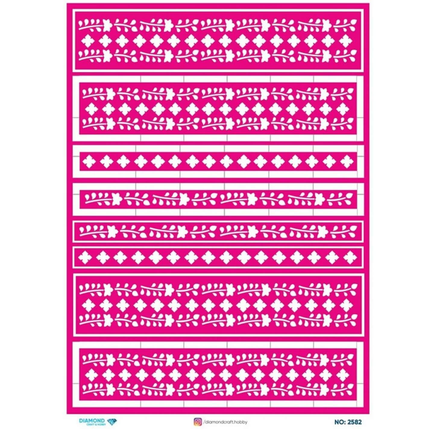 ديكوباج ورق الأرز الماسي2582