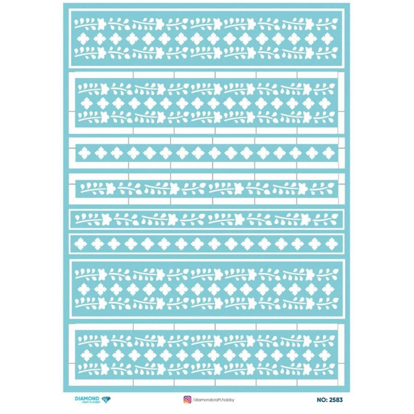 ديكوباج ورق الأرز الماسي2583