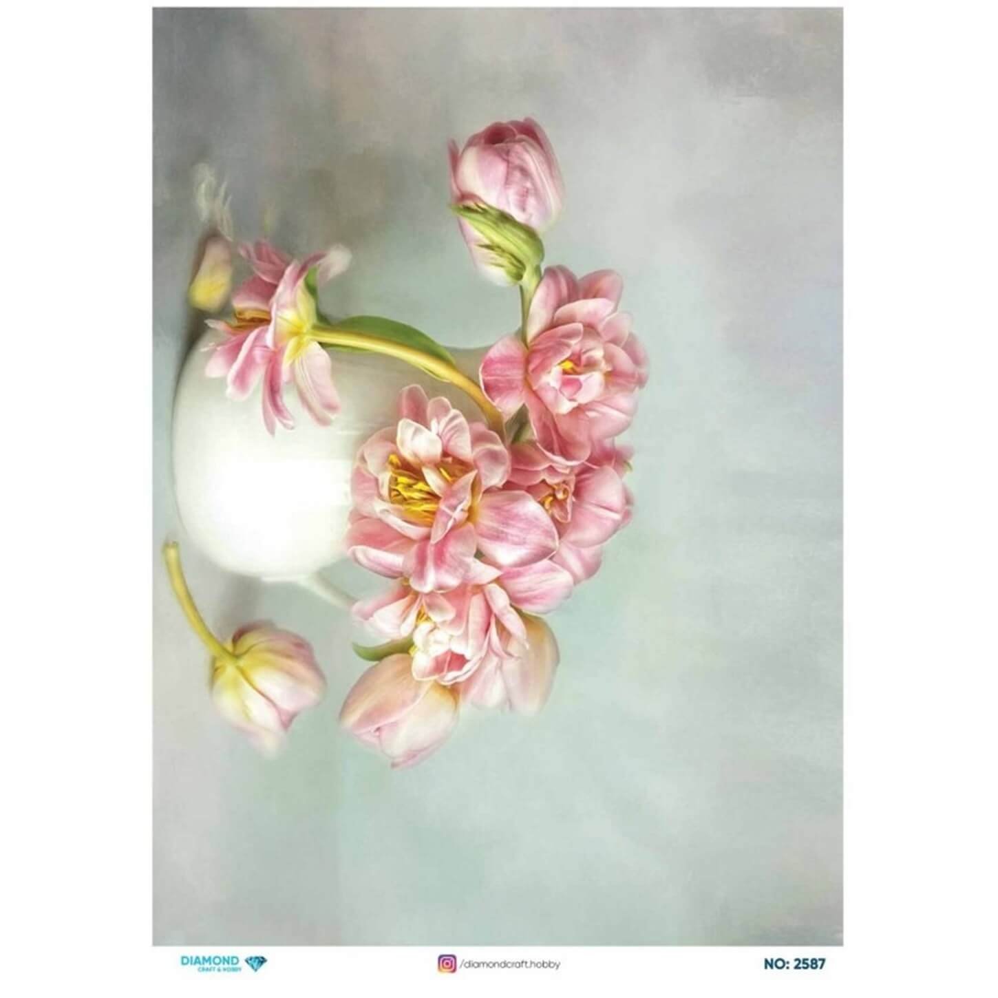 ديكوباج ورق الأرز الماسي2587