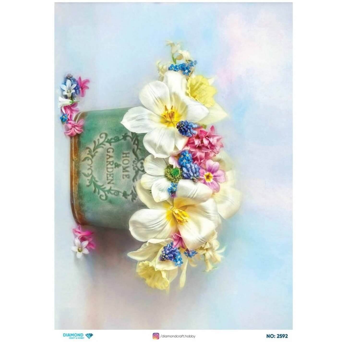 ديكوباج ورق الأرز الماسي2592