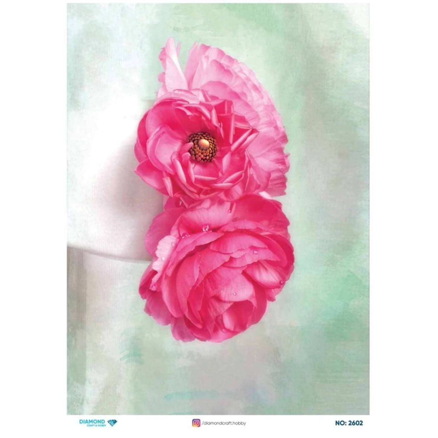 ديكوباج ورق الأرز الماسي2602