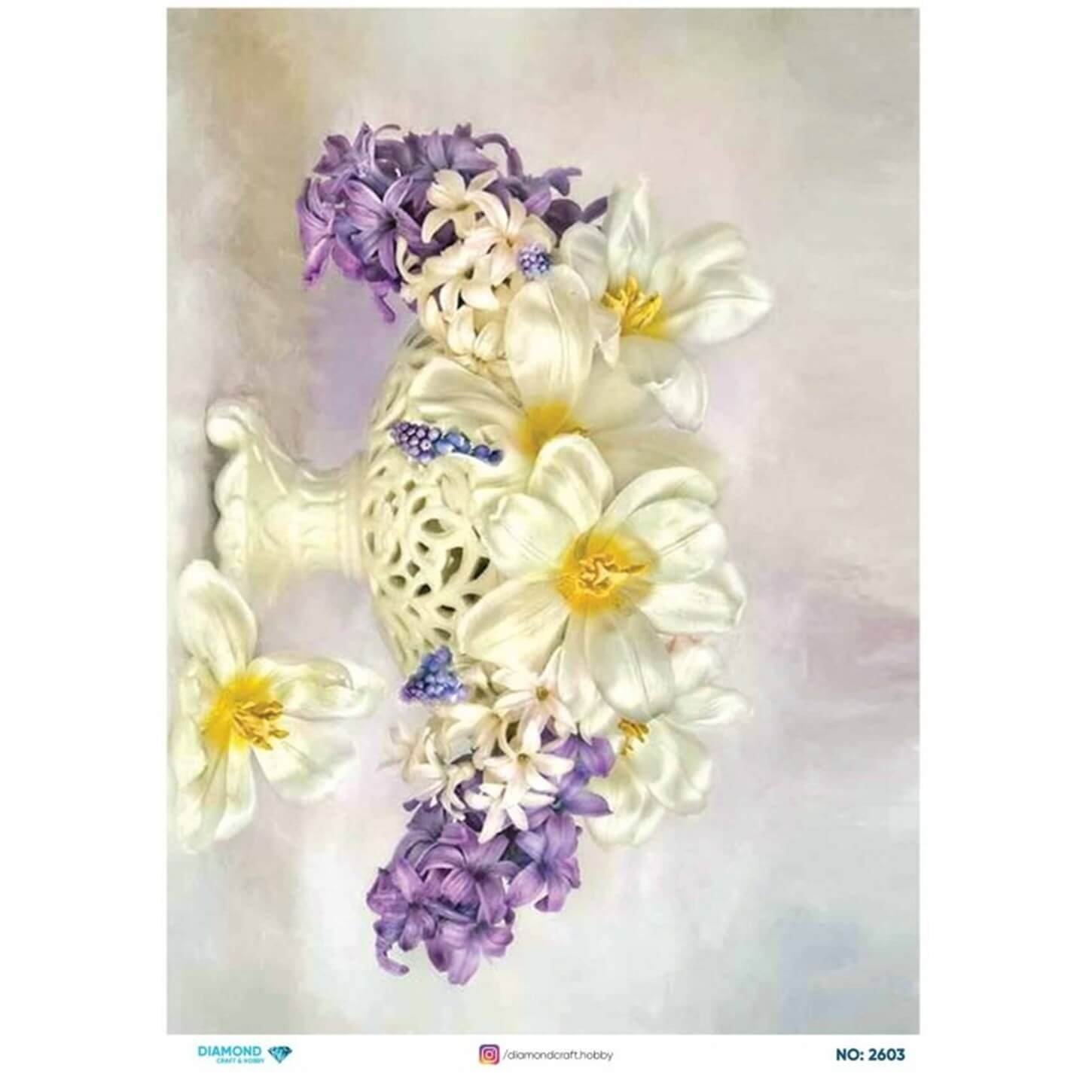 ديكوباج ورق الأرز الماسي2603