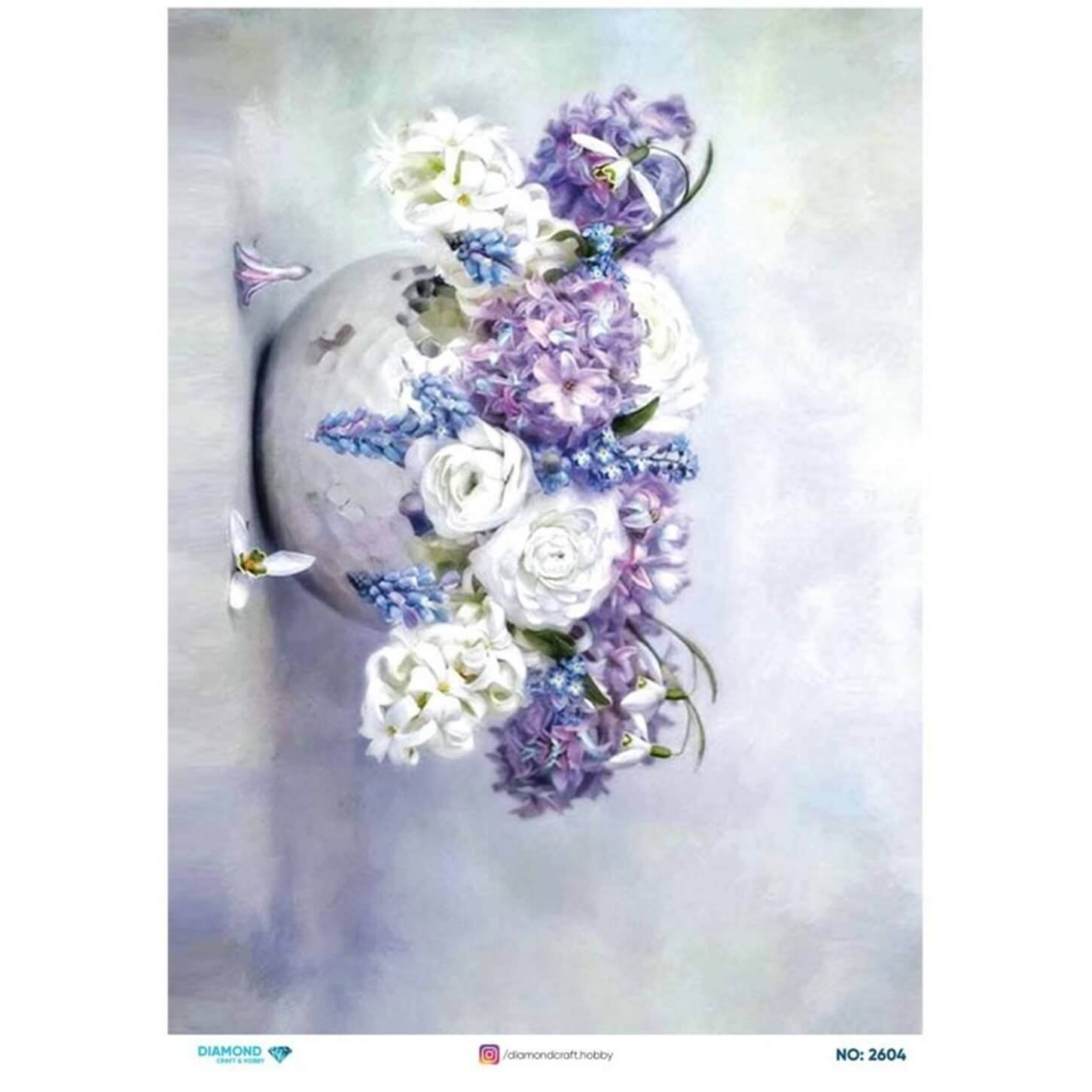 ديكوباج ورق الأرز الماسي2604