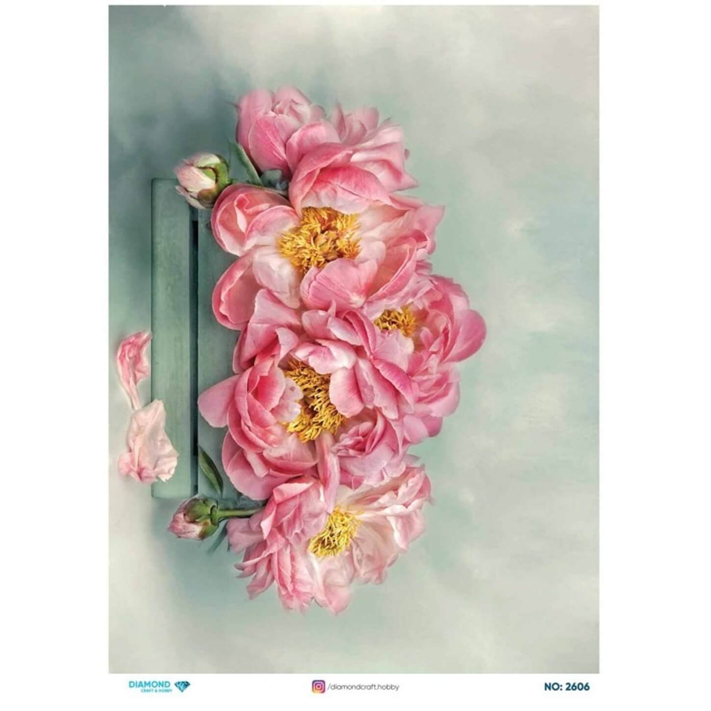 ديكوباج ورق الأرز الماسي2606