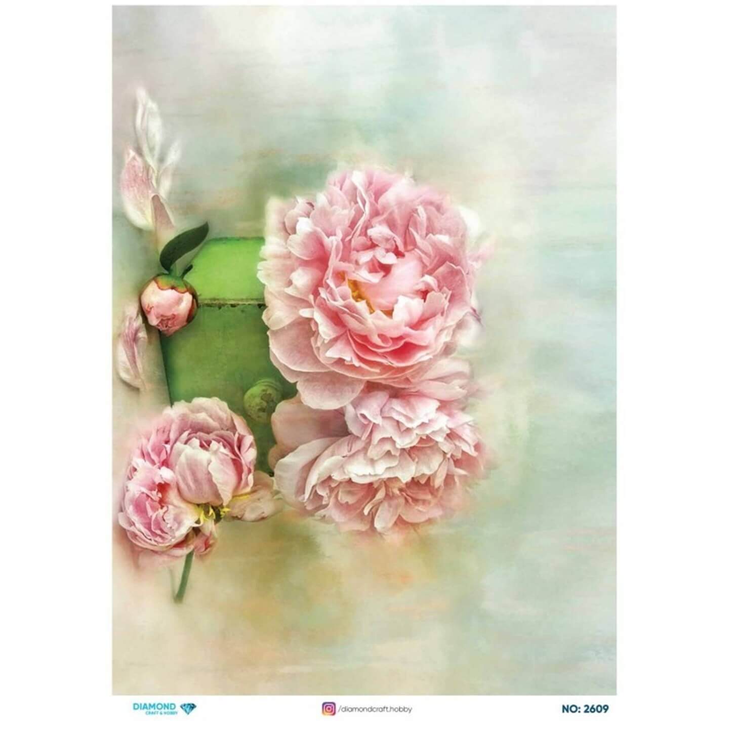 ديكوباج ورق الأرز الماسي2609