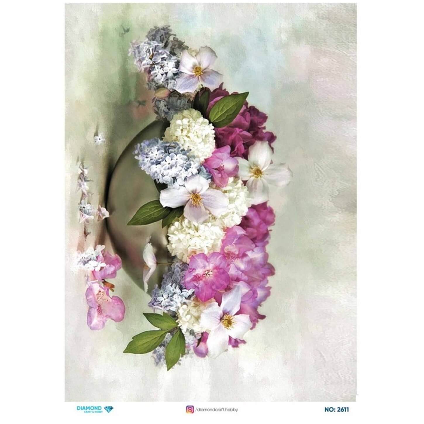 ديكوباج ورق الأرز الماسي2611