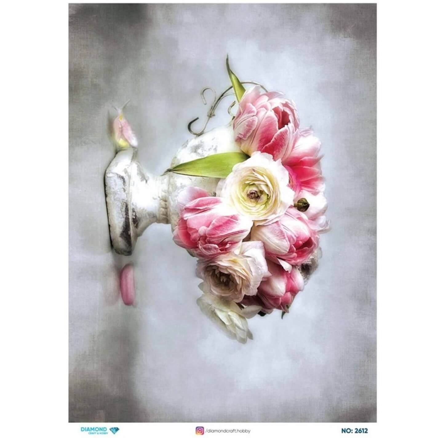 ديكوباج ورق الأرز الماسي2612