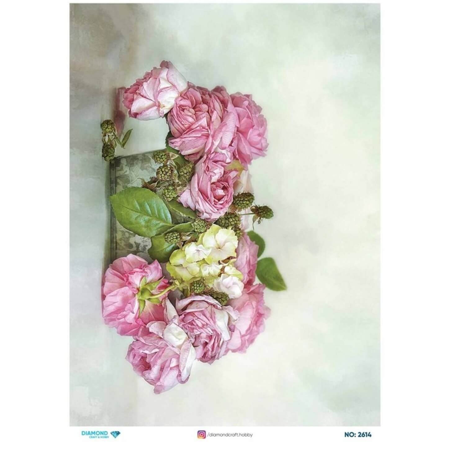 ديكوباج ورق الأرز الماسي2614