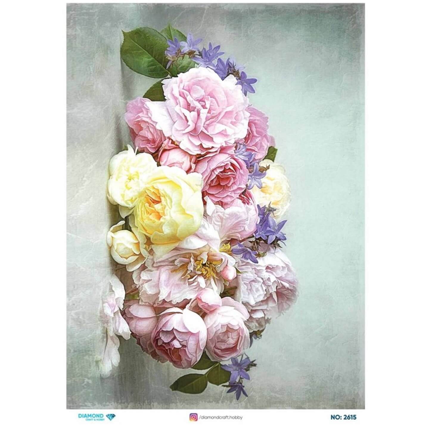 ديكوباج ورق الأرز الماسي2615