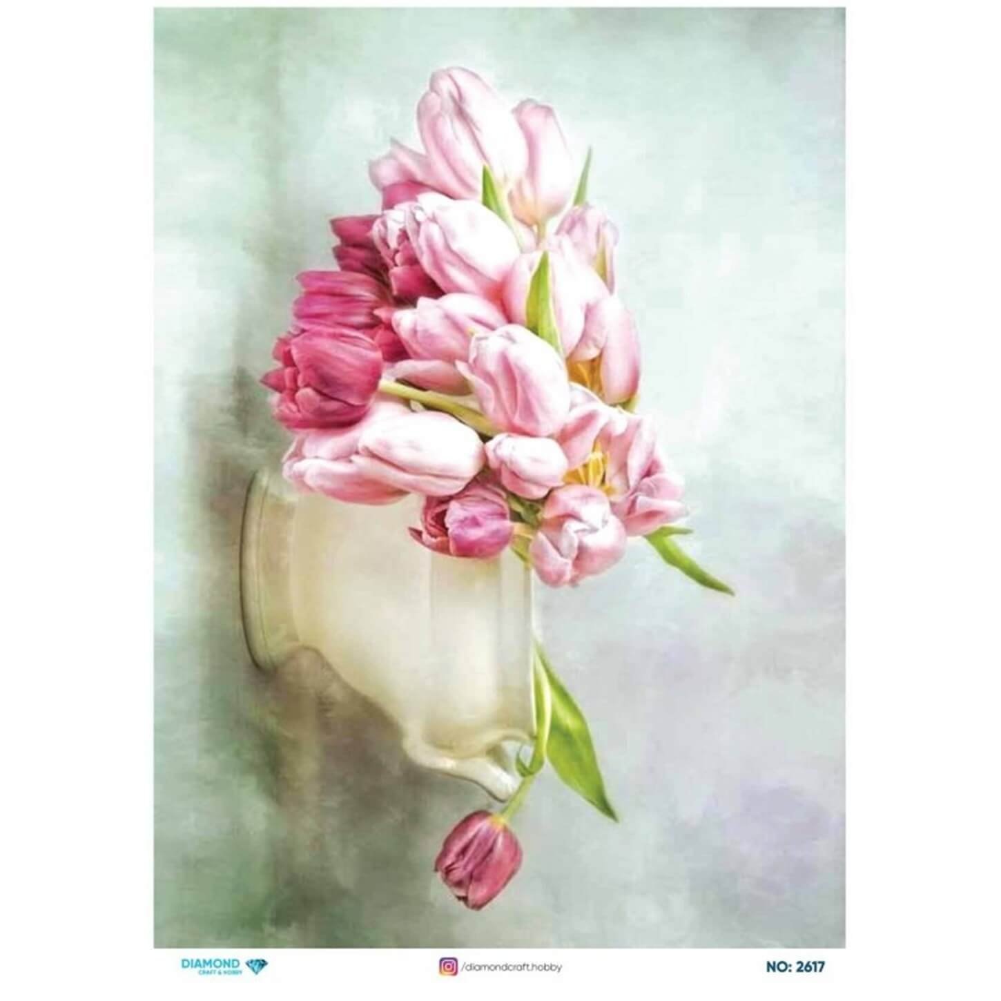 ديكوباج ورق الأرز الماسي2617