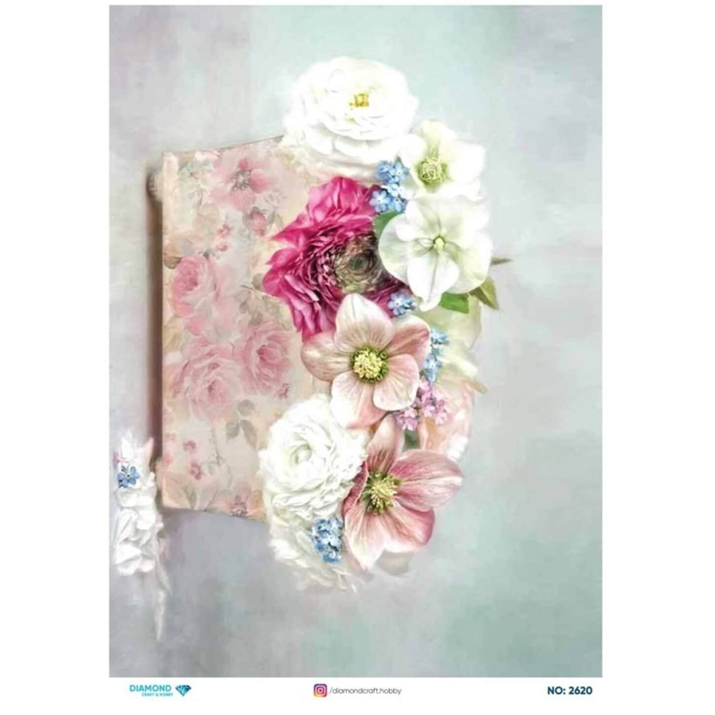 ديكوباج ورق الأرز الماسي2620