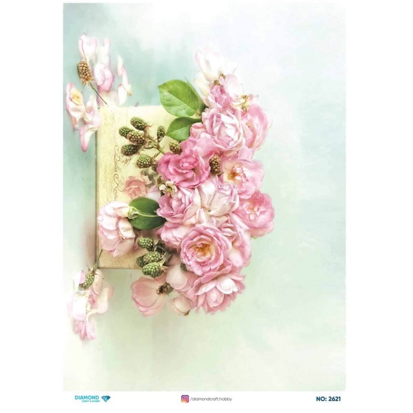 ديكوباج ورق الأرز الماسي2621