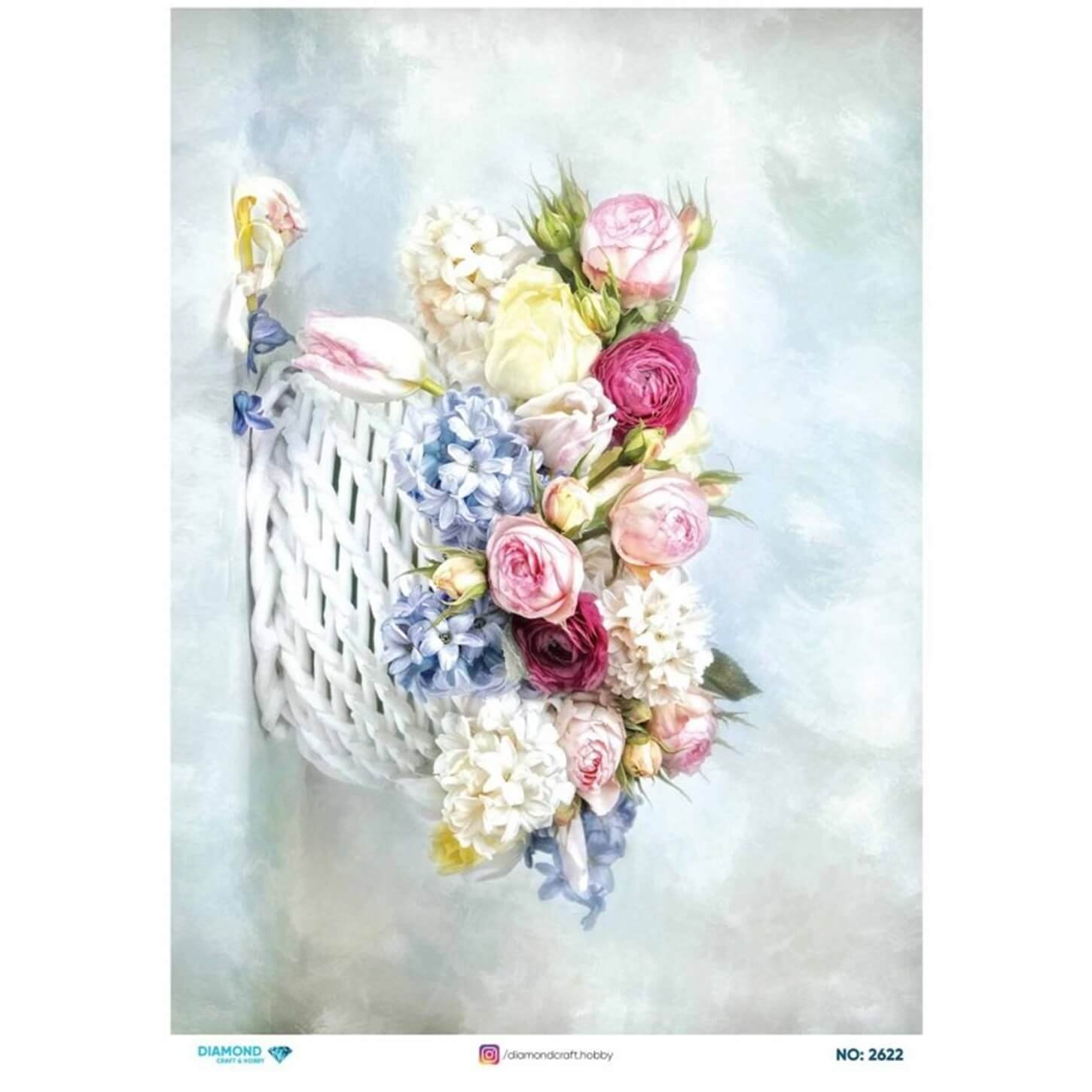 ديكوباج ورق الأرز الماسي2622