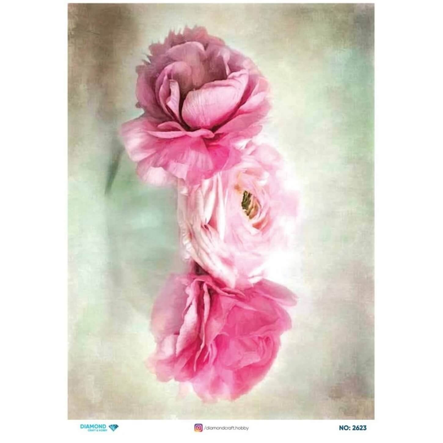 ديكوباج ورق الأرز الماسي2623