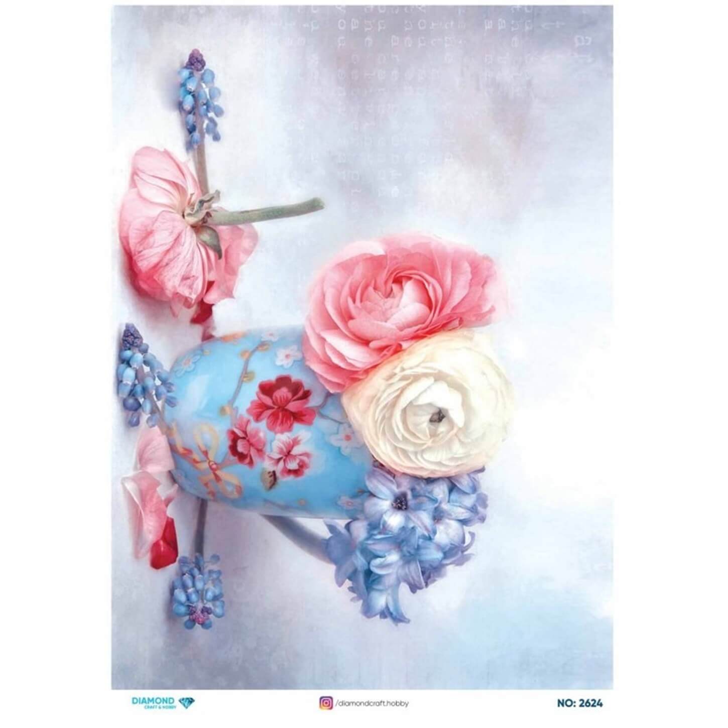 ديكوباج ورق الأرز الماسي2624