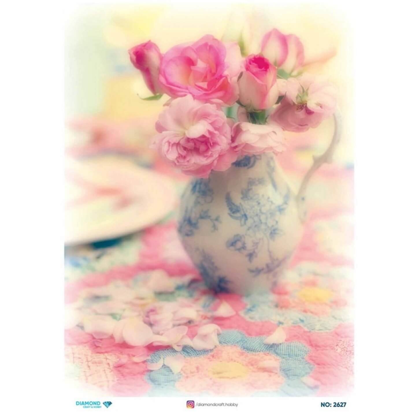 ديكوباج ورق الأرز الماسي2627