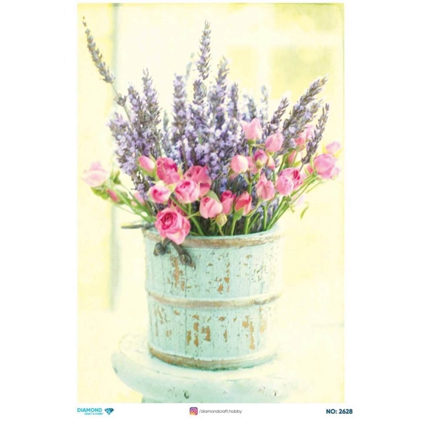 ديكوباج ورق الأرز الماسي2628