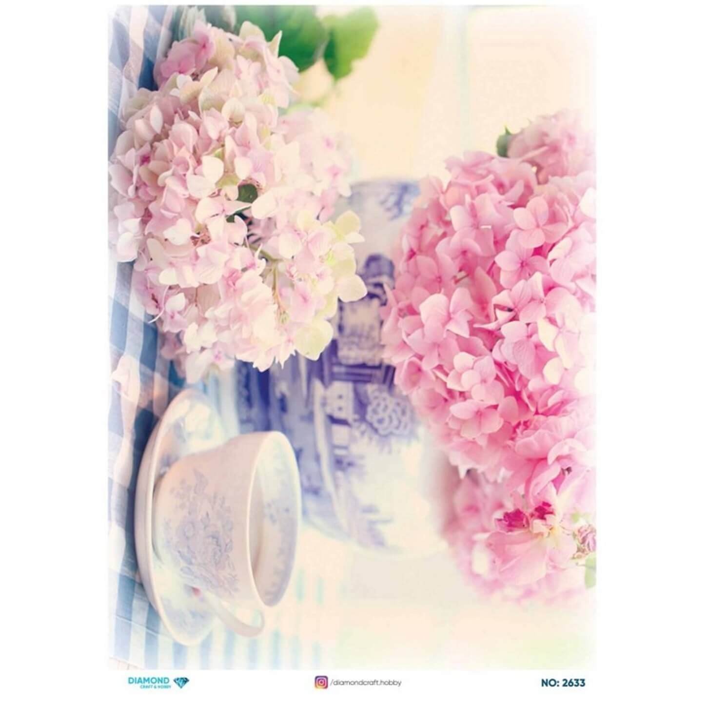 Декупаж с алмазной рисовой бумагой2633