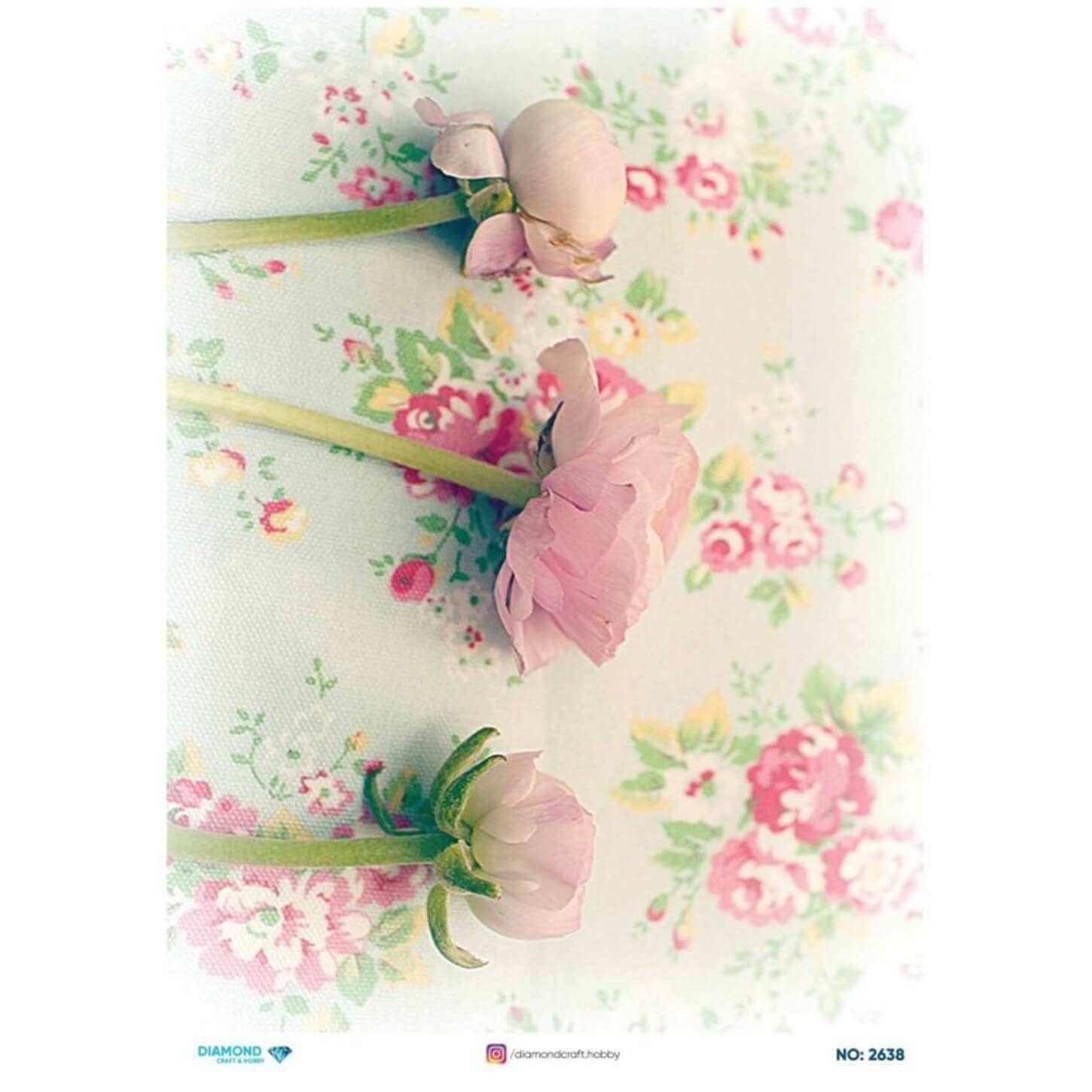 ديكوباج ورق الأرز الماسي2638