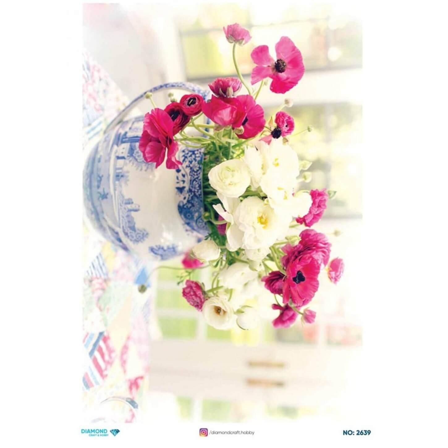 ديكوباج ورق الأرز الماسي2639