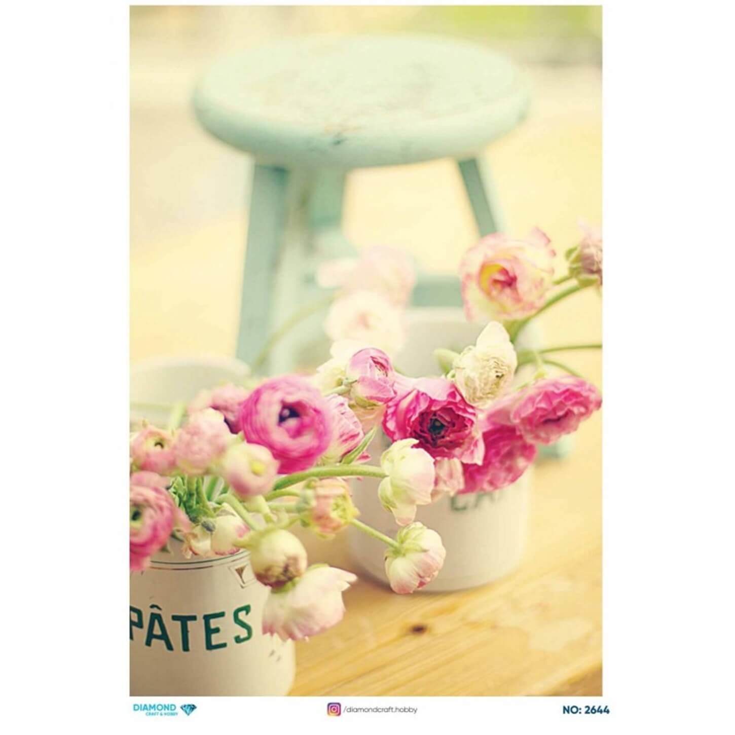 ديكوباج ورق الأرز الماسي2644