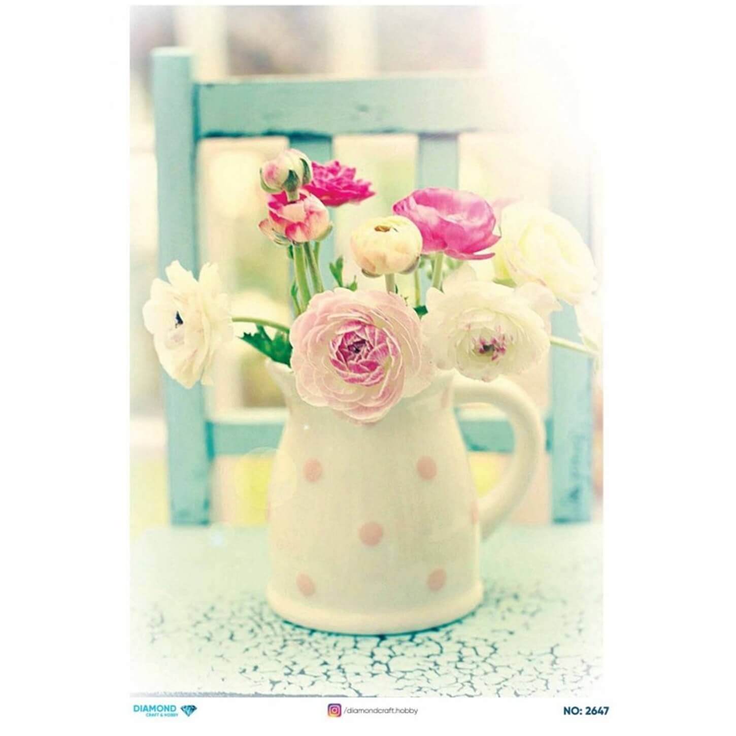 ديكوباج ورق الأرز الماسي2647